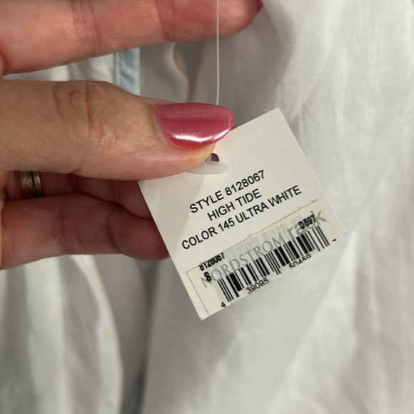 1.State New square neck bell sleeve ruffle dreamy white top cotton Small chic - Picture 9 of 11